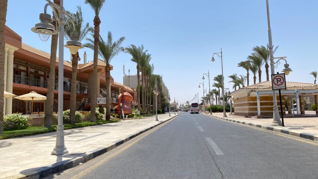 El Mamsha promenade in Hurghada