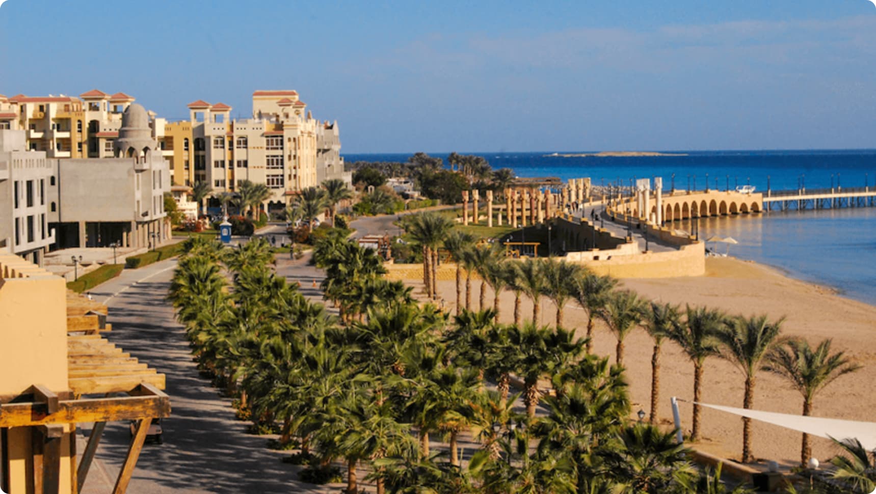 Makadi Bay resort area in Hurghada