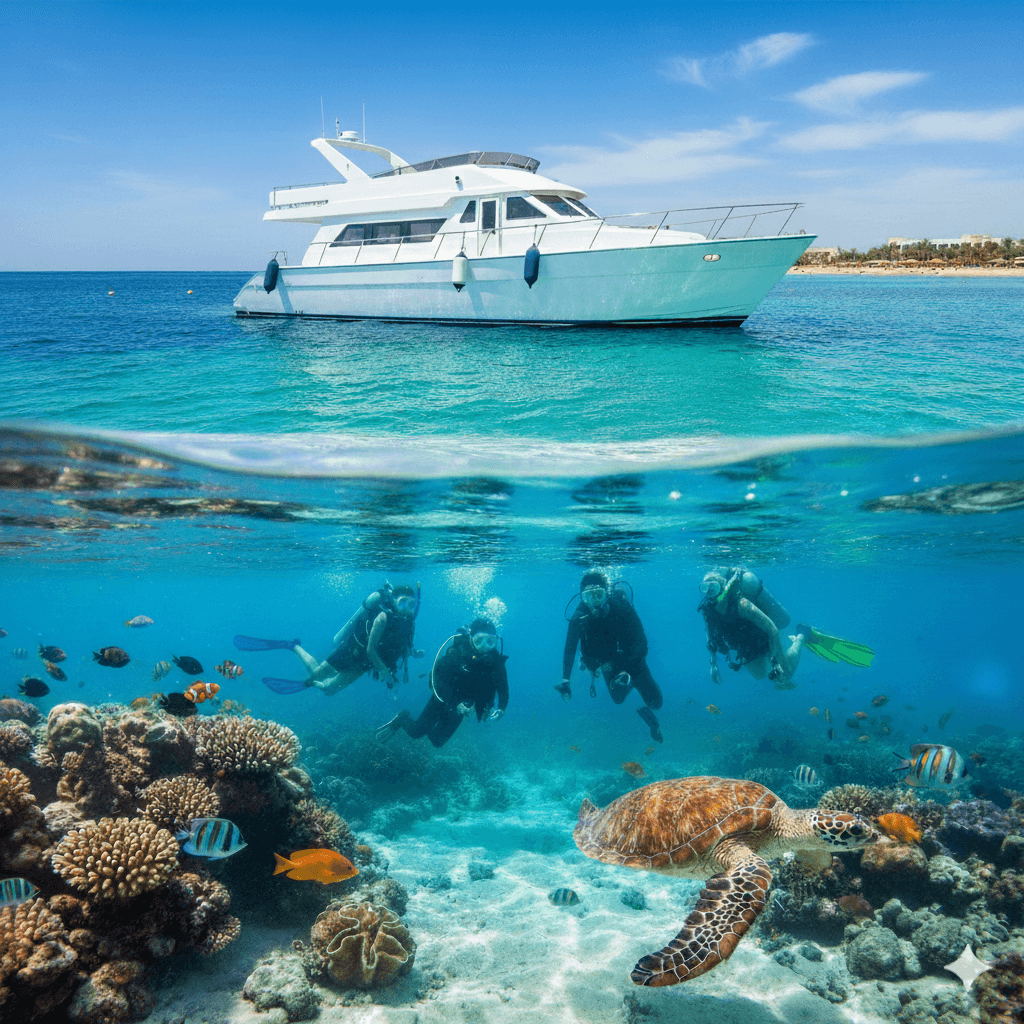 Boat trip to Giftun Islands or Orange Bay from Hurghada Red Sea